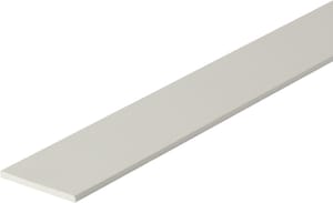 Barre plate 3 x 35.5 mm PVC blanc 1 m