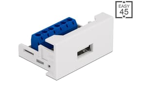 Adattatore USB 2.0 Blocco terminazione modulo Easy 45 - Presa USB A