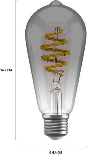 Filament Bulb CCT E27 ST64 - smokey