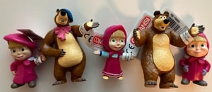 Masha und der Bär - Figuren-Set (5 Figuren)