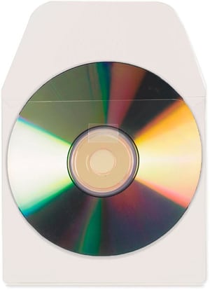 Custodia per CD/DVD con aletta Trasparente, 10 pezzi