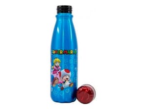 Super Mario - Bottiglia in alluminio per bambini, 600 ml