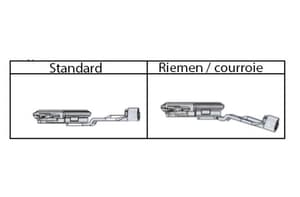 Komponenten für Schalteinheit CJ-S700-11 Riemenantrieb