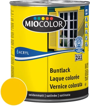 Acryl Laque colorée satinée Jaune melone 750 ml