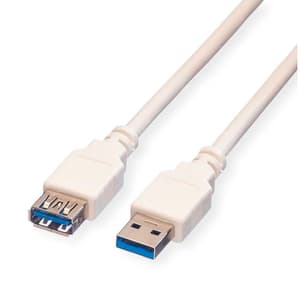 VALUE USB 3.2 Extension A-A, white 1.8m
