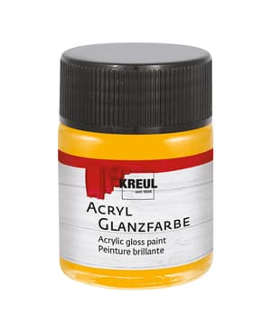 KREUL Acryl Glanzfarbe Dunkelgelb 50 ml