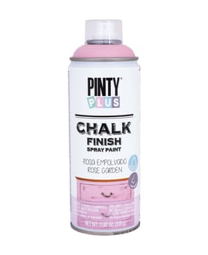Chalk Paint Spray, gesso spray dall'aspetto vellutato per progetti di decorazione shabby chic e vintage, rosa bianca, 400 ml = 2 m2, 1 bomboletta spray