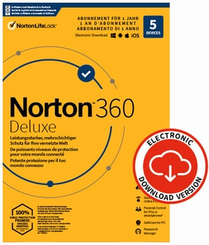 Security 360 Deluxe with 50GB 5 Device - PC/Mac/Android/iOS - ESD