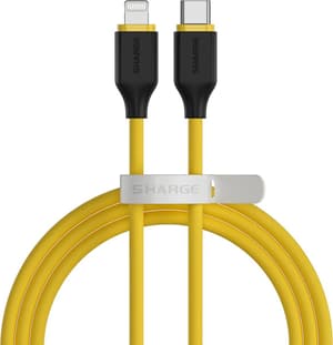 USB-C auf Lightning Hochelastisches Silikon Gelb