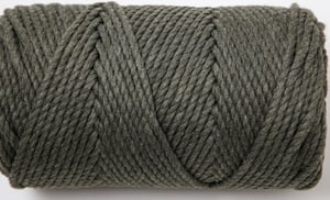 Macrame Rope kaki, filato per macramè Lalana per lavorazioni in macramè, intrecci e annodature, color terra, 3 mm x circa 90 m, circa 330 g, 1 gomitolo