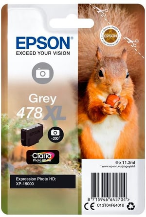 Singlepack Grey 478XL Squirrel Clara Photo HD Ink