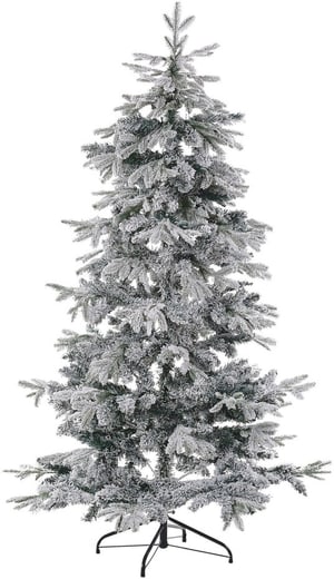 Sapin de Noël artificiel 180 cm blanc TOMICHI