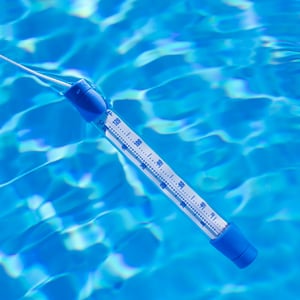 Thermomètre de piscine et bassin, analogique, 17,5 cm, 0°C - 50°C