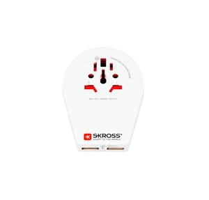 Adaptateur de voyage Country World / CH-IT-BRA, USB, Reiseadapter Country World / CH-IT-BRA