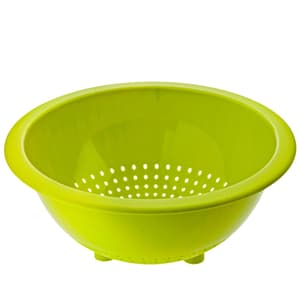 CARUBA Tamis de cuisine avec support sûr, Plastique (PP) sans BPA, vert