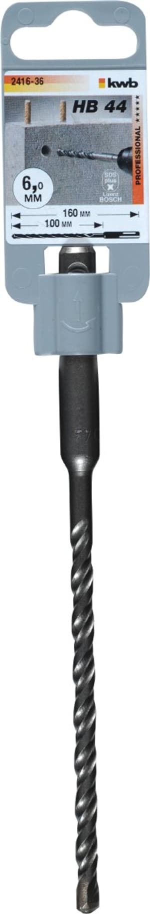 HB 44 SDS plus Hammerbohrer, 160/100 mm, ø 6 mm