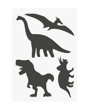 Stencil bambini DIN A5, dinosauro