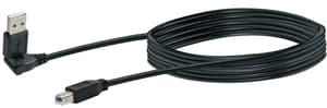 Cable USB 2.0 3m noir, USB 2.0 typeA 360° / USB 2.0 typeB