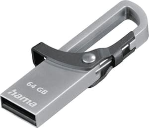Hook-Style USB 2.0, 64 GB, 15 MB/s, Grau