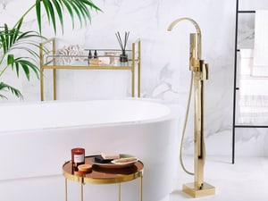 Miscelatore per vasca da bagno freestanding oro RIBBON