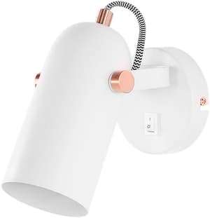 Lampe murale en métal blanc 1 spot TYRIA