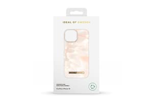 Coque arrière Rose Pearl Marble iPhone 15