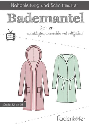 Papierschnittmuster Bademantel