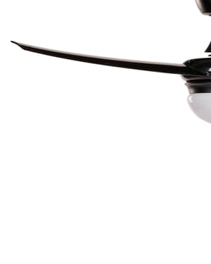 Ventilatore da soffitto metallo nero 36 cm JIBOA