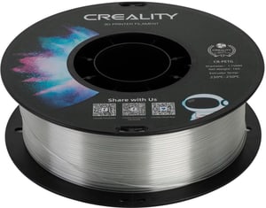 Filament PETG, transparent, 1,75 mm, 1 kg