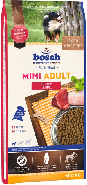 bosch HPC Mini Adult Lamm & Reis 15 kg