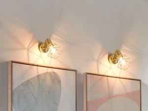 Set di 2 lampade da parete metallo oro CHENAB