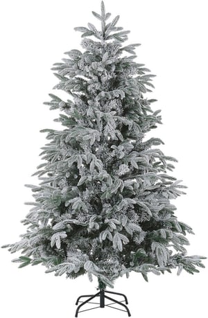 Sapin de Noël recouvert de neige artificielle 210 cm BASSIE