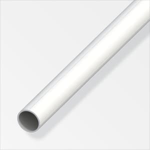 Tubo tondo 23.5 x 1 mm PVC bianco 1 m