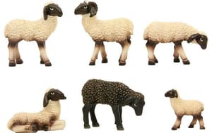 Figurines de crèche Troupeau de moutons 5.3 cm