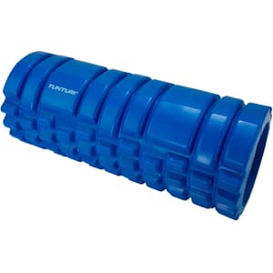 Rouleau de massage yoga bleu à bloc de mousse, 33 cm