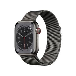 Watch Series 8 GPS + Cellular 45mm Graphite Stainless Steel Case with Graphite Milanese Loop