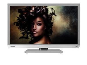 TOSHIBA 24" LED TV  24D1334G weiss