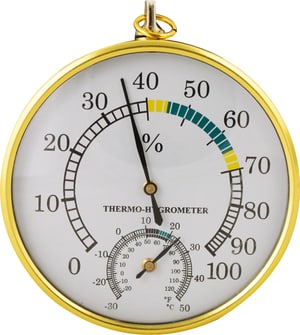 CLIMATE Thermo-hygromètre en laiton