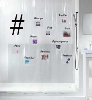 Tende de doccia Hashtag