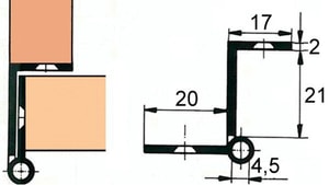 Cerniere per mobili FS, diametro rullo 8 mm