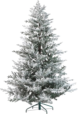 Albero di Natale bianco e verde 210 cm BRISCO