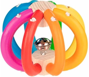 Palla elastica arcobaleno giocattolo da afferrare