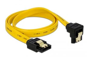 SATA2-Kabel gelb, gewinkelt, 50 cm