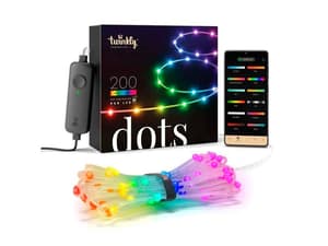 Bande LED Dots, 200 LEDs, 10 m, RGB, transparent