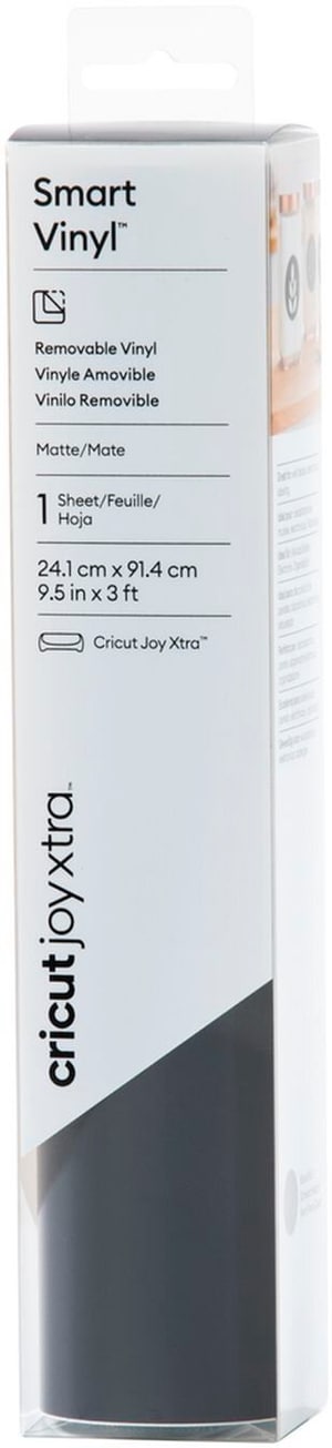 Joy Xtra Vinylfolie Joy Xtra Smart ablösbar 24.1 x 91.4 cm, Schwarz