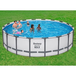 Set piscina fuori terra rotonda Steel Pro MAX 5,49 m x 1,32 m