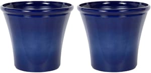 Set di 2 vasi da fiori blu navy  50 cm KOKKINO