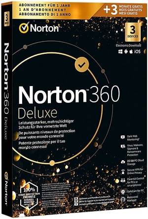 Norton 360 Gold 25GB 3 Device 15MO [PC/Mac/Android/iOS]