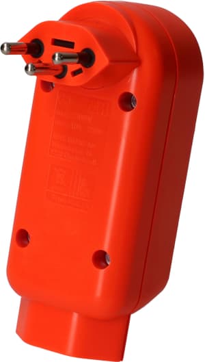 Multi adaptateur maxADAPTturn 2+1x type 13 orange fluo rotatif BS