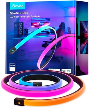 LED Stripe Neon Gaming Table Light, 3 m, RGBIC, Wi-Fi + BT